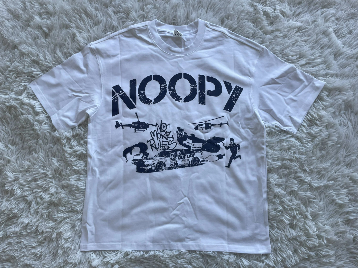 No more rules white T SHIRT