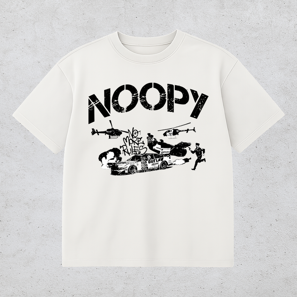 No more rules white T SHIRT